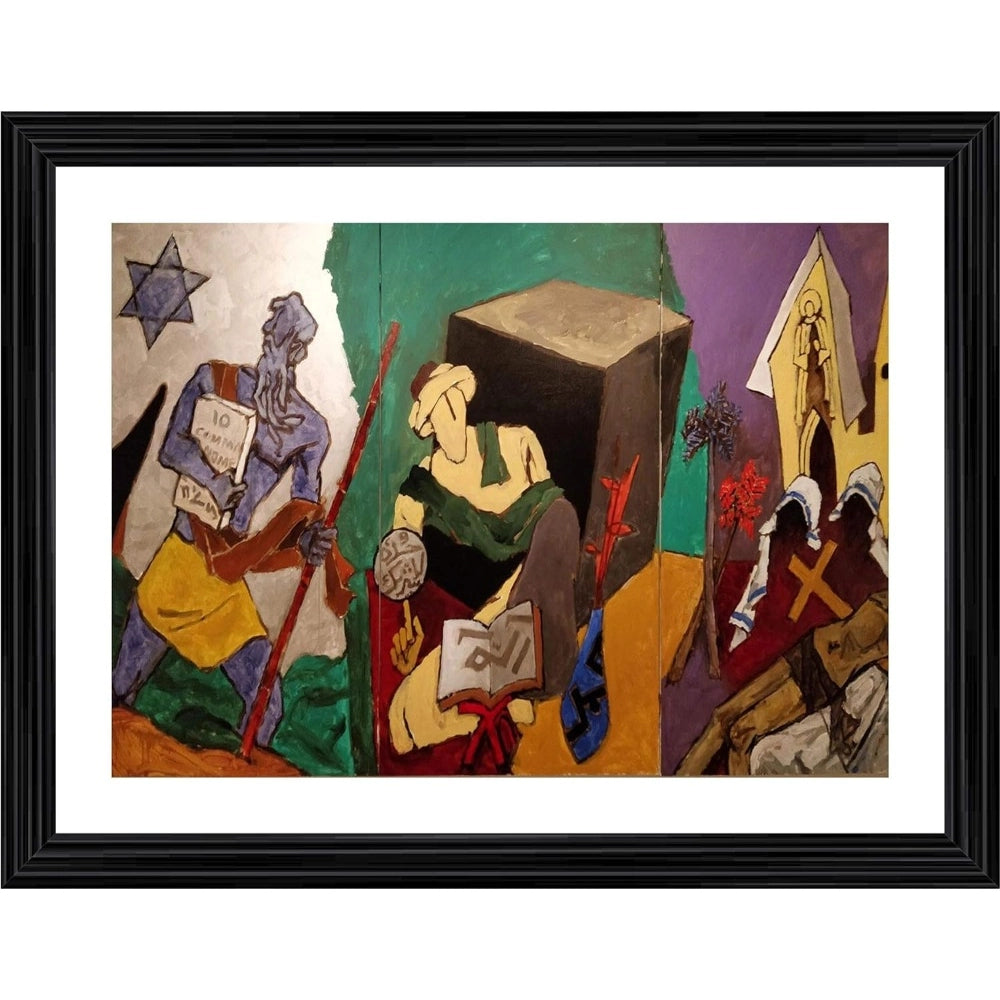 Generic The Spirit of India Painting With Wood Photo Frame (Multicolor) Main image