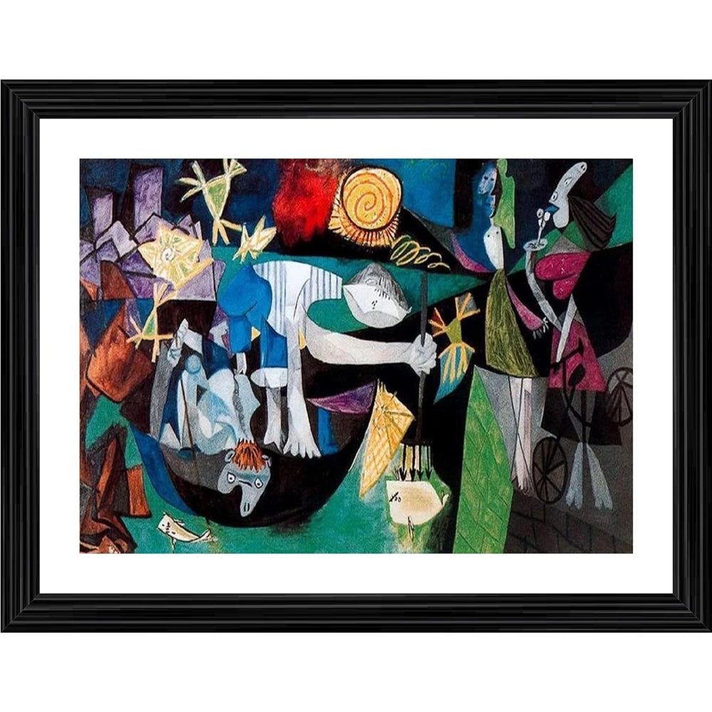 Generic Night Fishing at Antibes 1939 Painting With Wood Photo Frame (Multicolor) Main image