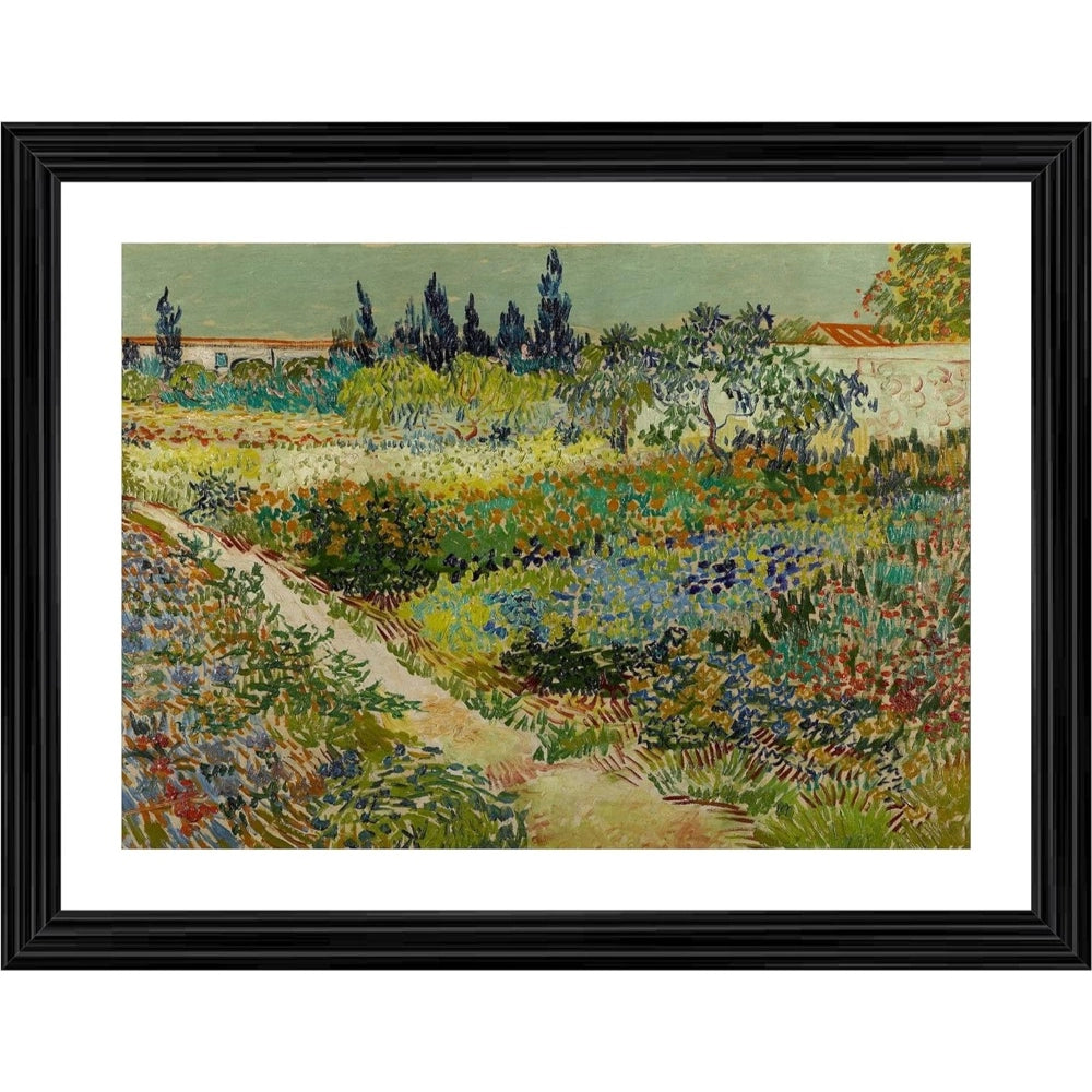 Generic Garden at Arles 1889 Painting With Wood Photo Frame (Multicolor) Main image