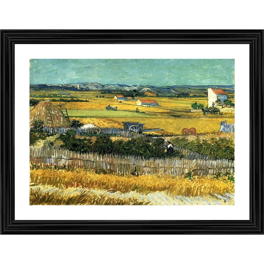 Generic The Harvest 1888 Painting With Wood Photo Frame (Multicolor) Main image
