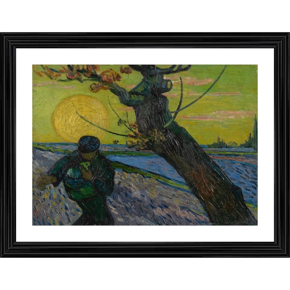 Generic The Sower 1888 Painting With Wood Photo Frame (Multicolor) Main image