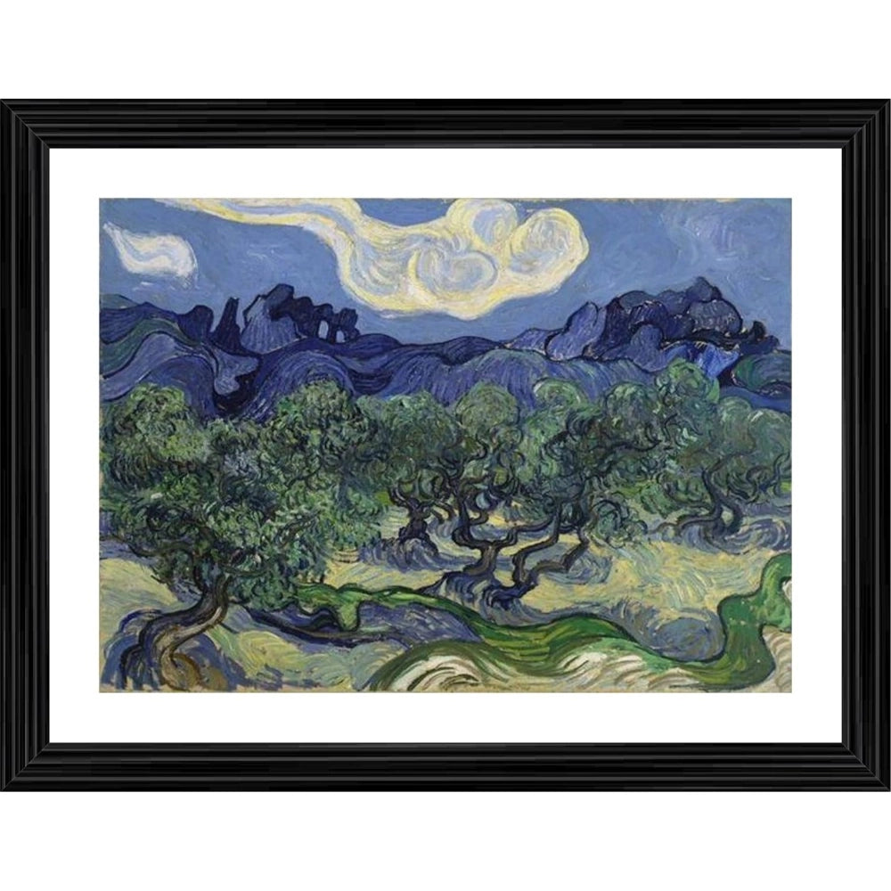 Generic Olive Trees 1889 Painting With Wood Photo Frame (Multicolor) Main image