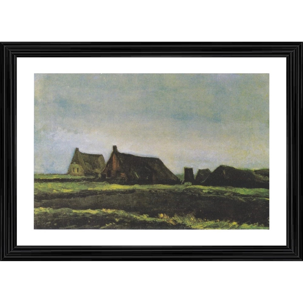 Generic Cottages 1883 Painting With Wood Photo Frame (Multicolor) Main image
