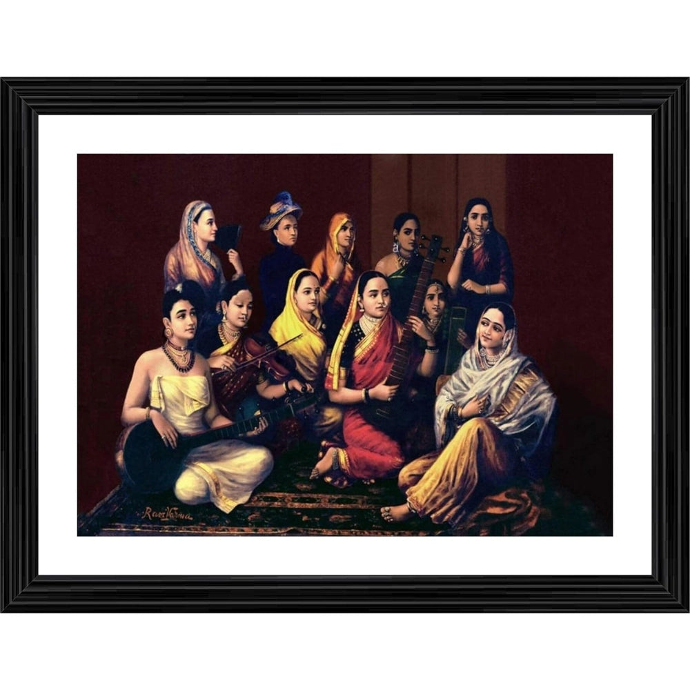 Generic Galaxy of Musicians 1889 Painting With Wood Photo Frame (Multicolor) Main image