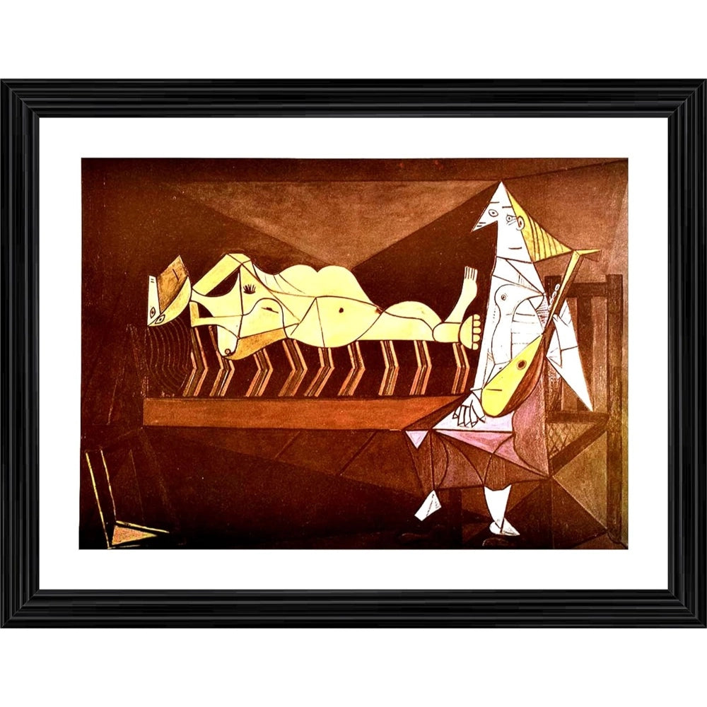 Generic Aubade 1942 Painting With Wood Photo Frame (Multicolor) Main image