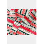 Generic Men's Cotton Blended Striped Full Sleeve Shirt (Red-White)