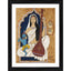 Generic Meerabai and Krishna Painting With Wood Photo Frame (Multicolor)