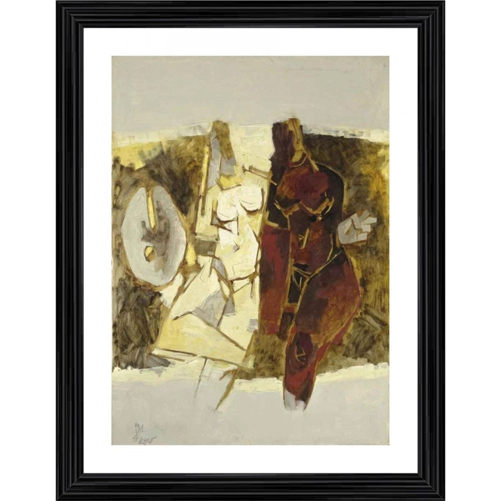 Generic Kobra 1968 Painting With Wood Photo Frame (Multicolor) Main image