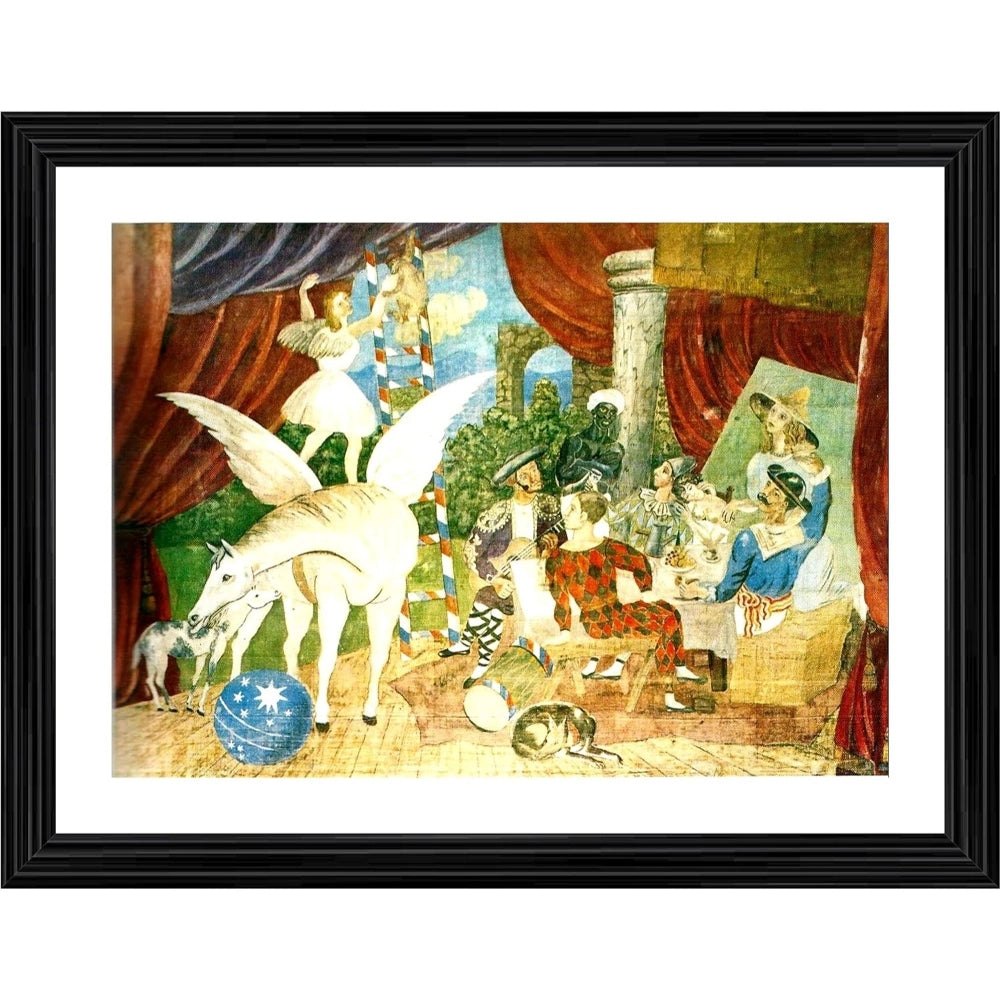 Generic Theatre Curtain for Parade 1931 Painting With Wood Photo Frame (Multicolor) Main image