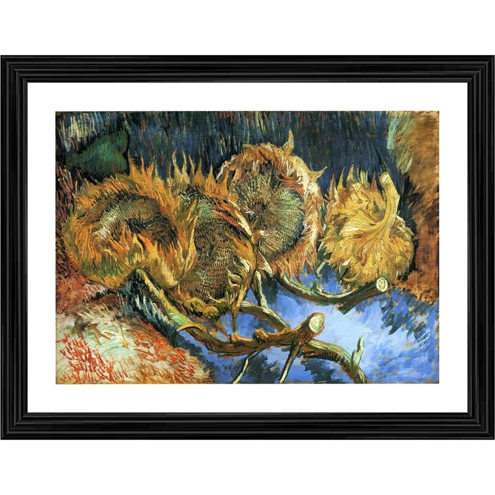 Generic Sunflowers Gone to Seed 1888 Painting With Wood Photo Frame (Multicolor) Main image