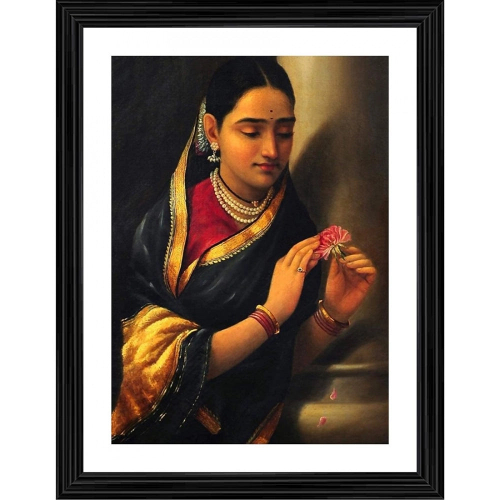 Generic Woman in the Stolen Interview 1906 Painting With Wood Photo Frame (Multicolor) Main image