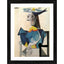 Generic Woman in a Fish Hat 1942 Painting With Wood Photo Frame (Multicolor)