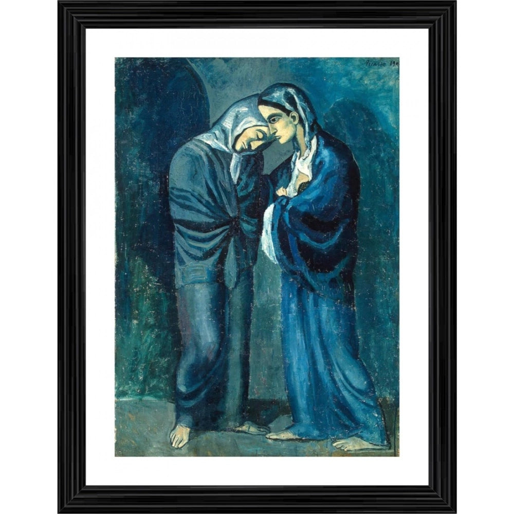 Generic The Two Sisters 1902 Painting With Wood Photo Frame (Multicolor) Main image