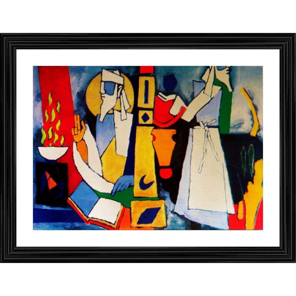 Generic Zoroastrinism Painting With Wood Photo Frame (Multicolor) Main image