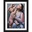 Generic Mother and Child 1921 Painting With Wood Photo Frame (Multicolor)