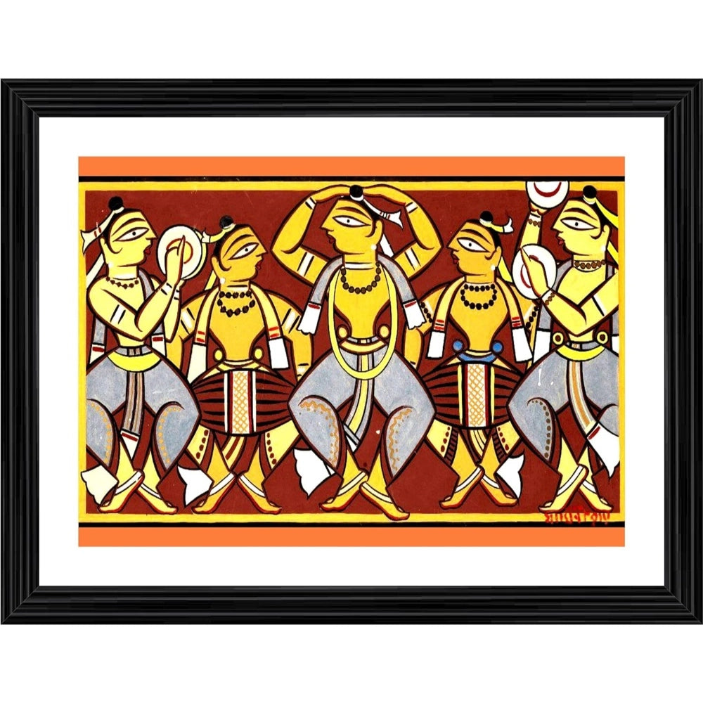 Generic Celebration Painting With Wood Photo Frame (Multicolor) Main image