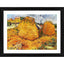Generic Haystacks in Provence 1888 Painting With Wood Photo Frame (Multicolor)