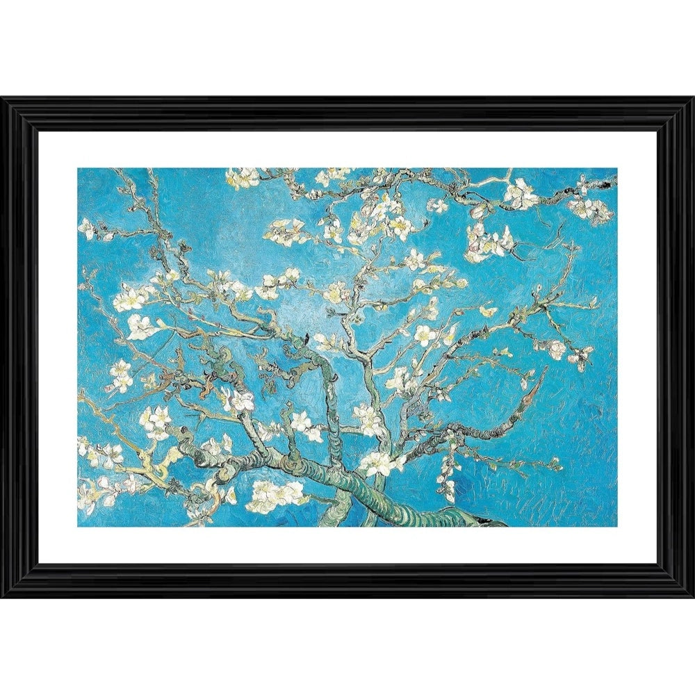 Generic Almond Blossom 1890 Painting With Wood Photo Frame (Multicolor) Main image
