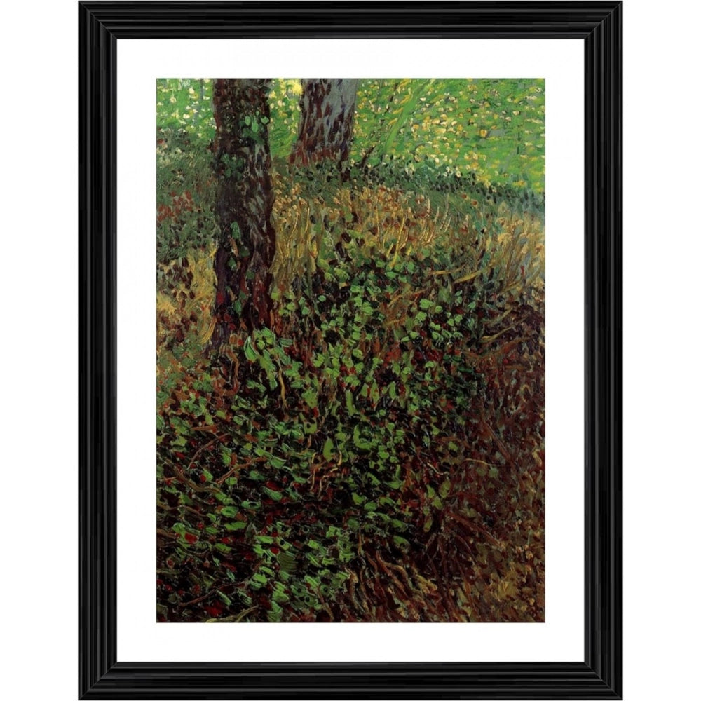 Generic Undergrowth in the Garden 1887 Painting With Wood Photo Frame (Multicolor) Main image