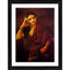 Generic Maharashtrian Woman 1893 Painting With Wood Photo Frame (Multicolor)