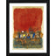 Generic Red Landscape 1964 Painting With Wood Photo Frame (Multicolor)