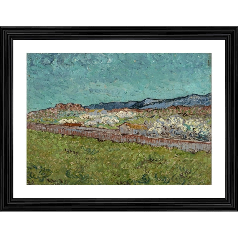 Generic View of the Alpilles 1890 Painting With Wood Photo Frame (Multicolor) Main image