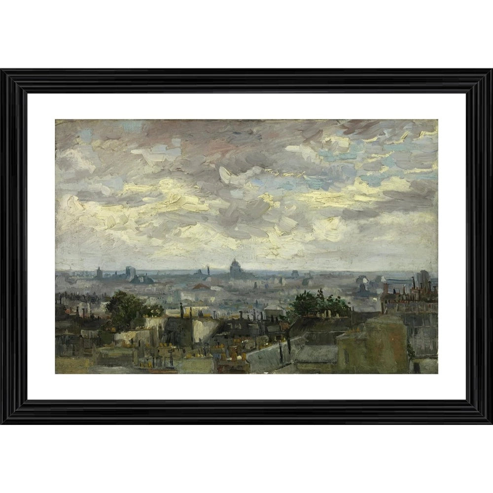 Generic View of Paris 1886 Painting With Wood Photo Frame (Multicolor) Main image