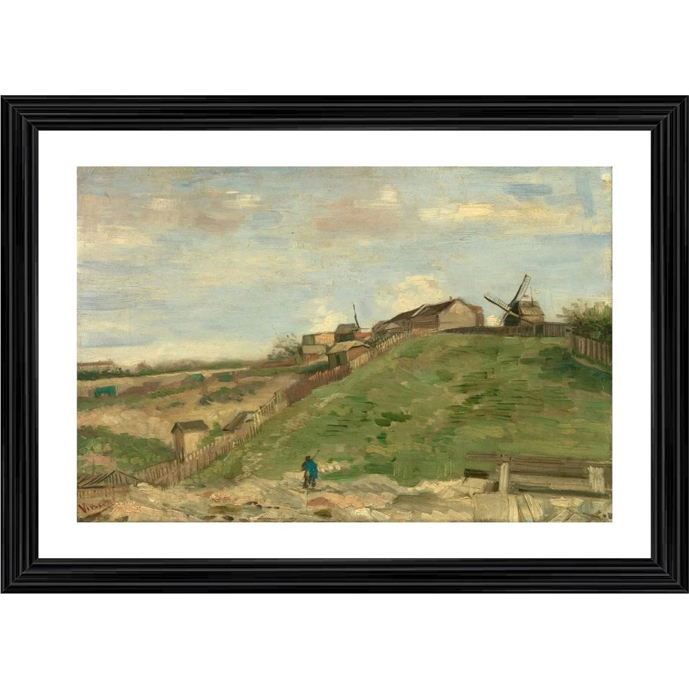 Generic The Hill of Montmartre with Stone Quarry 1886 Painting With Wood Photo Frame (Multicolor) Main image