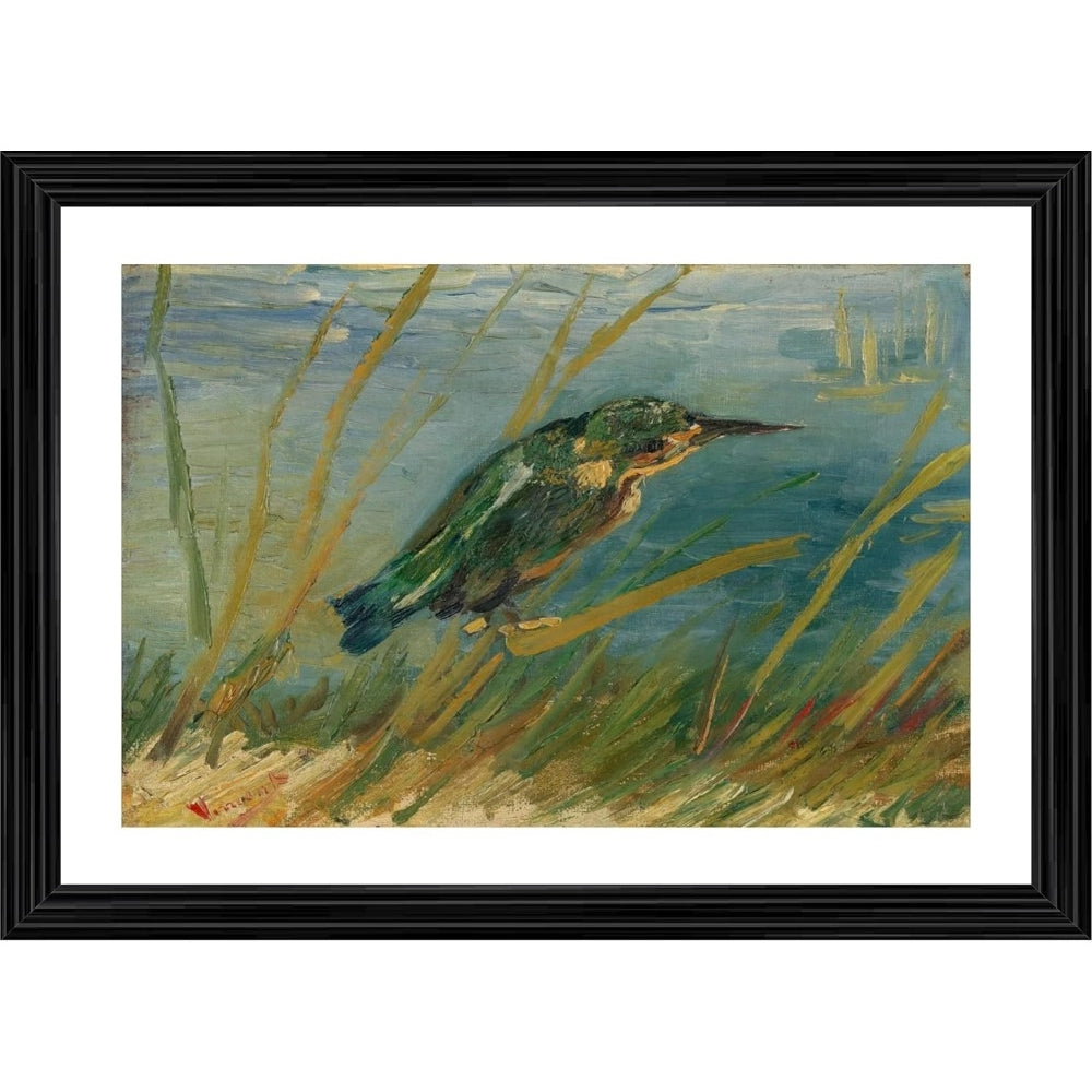 Generic Kingfisher by the Waterside 1887 Painting With Wood Photo Frame (Multicolor) Main image