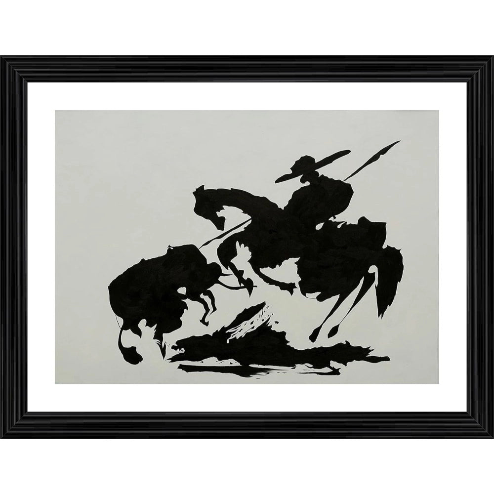 Generic Bullfight 7 Painting With Wood Photo Frame (Multicolor) Main image