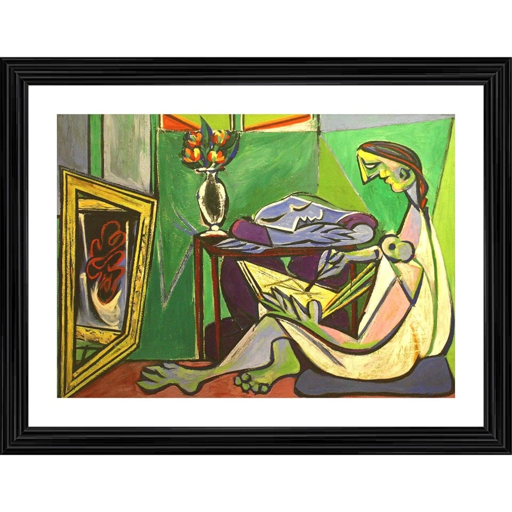Generic The Muse 1935 Painting With Wood Photo Frame (Multicolor) Main image