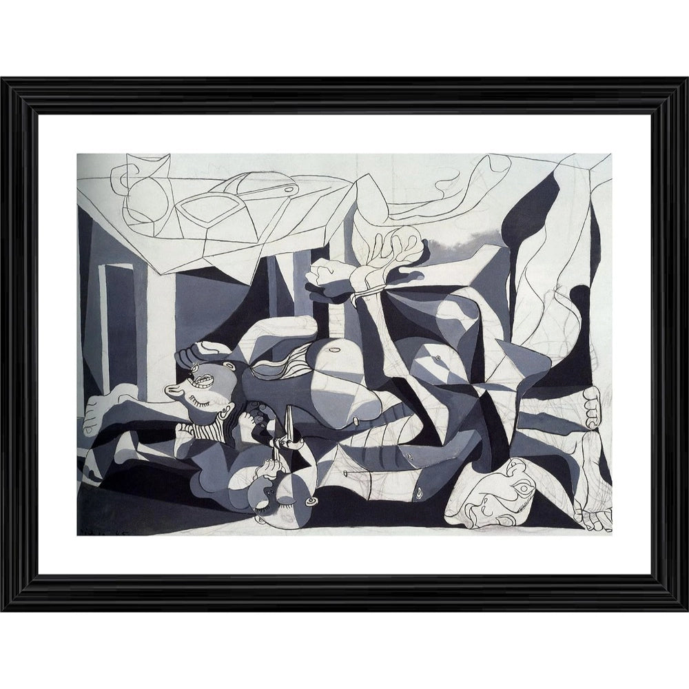 Generic The Charnel House 1945 Painting With Wood Photo Frame (Multicolor) Main image