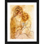 Generic Mother and Child 1922 Painting With Wood Photo Frame (Multicolor)