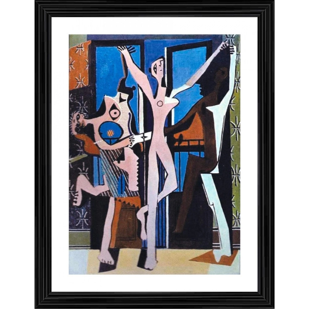 Generic Three Dancers 1925 Painting With Wood Photo Frame (Multicolor) Main image
