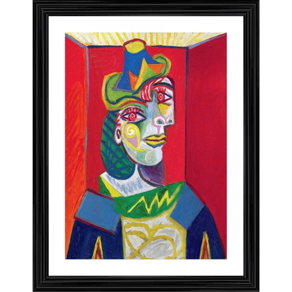 Generic Buste de Femme Bust of a Woman 1909 Painting With Wood Photo Frame (Multicolor) Main image