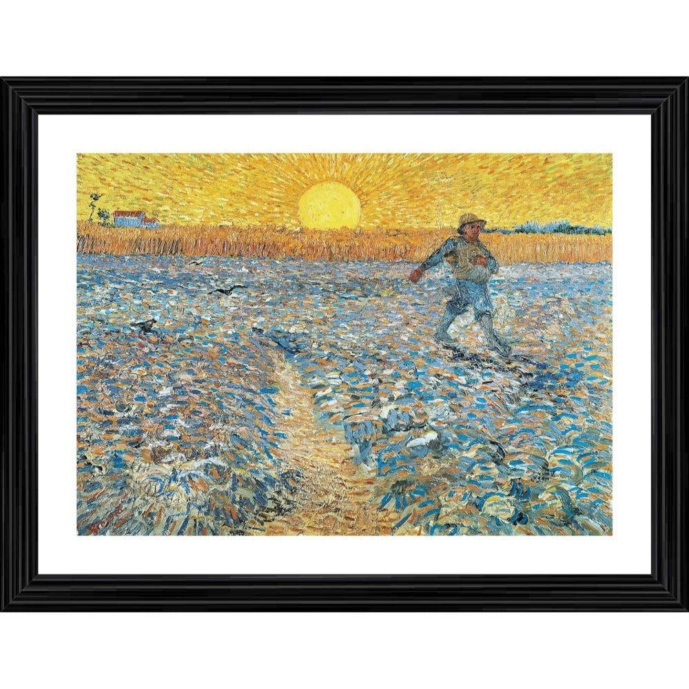 Generic The Sower 1889 Painting With Wood Photo Frame (Multicolor) Main image