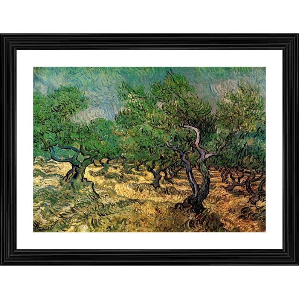 Generic Olive Grove 1889 Painting With Wood Photo Frame (Multicolor) Main image