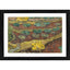 Generic Olive Trees on a Hillside 1889 Painting With Wood Photo Frame (Multicolor)