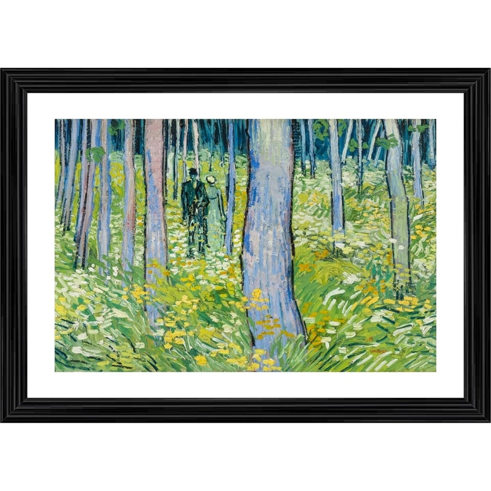 Generic Two Lovers &amp; Undergrowth 1886 Painting With Wood Photo Frame (Multicolor) Main image