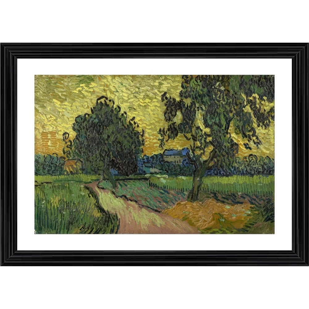 Generic Landscape at Twilight 1890 Painting With Wood Photo Frame (Multicolor) Main image