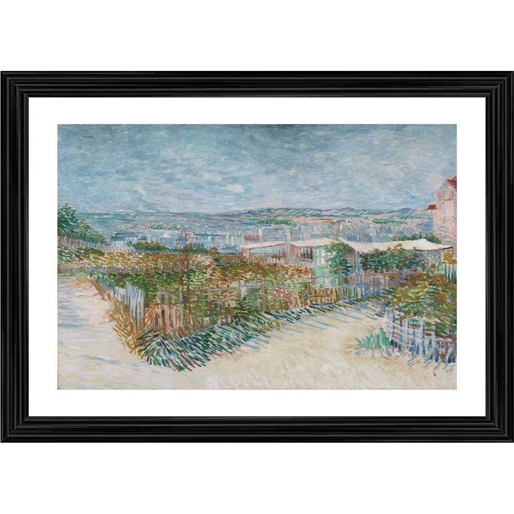 Generic Behind the Windmill 1887 Painting With Wood Photo Frame (Multicolor) Main image