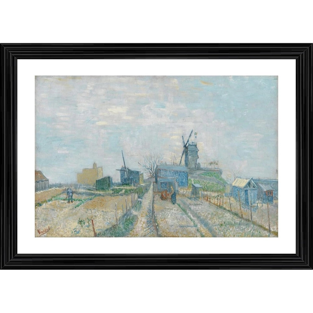 Generic Windmills and Allotments 1887 Painting With Wood Photo Frame (Multicolor) Main image