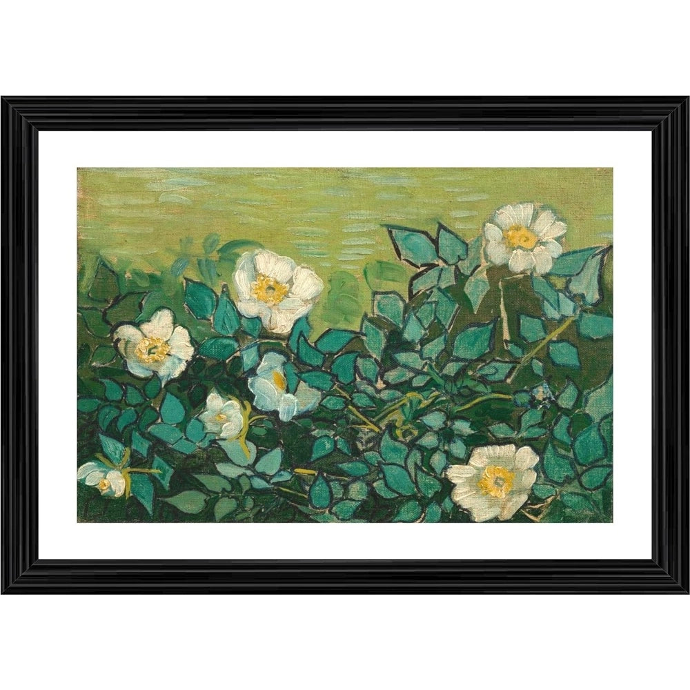Generic Wild Roses 1889 Painting With Wood Photo Frame (Multicolor) Main image