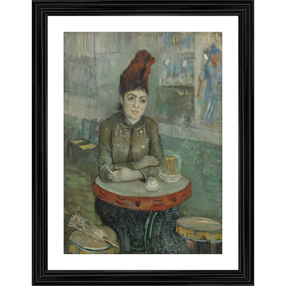 Generic Agostina Segatori in Le Tambourin 1887 Painting With Wood Photo Frame (Multicolor) Main image