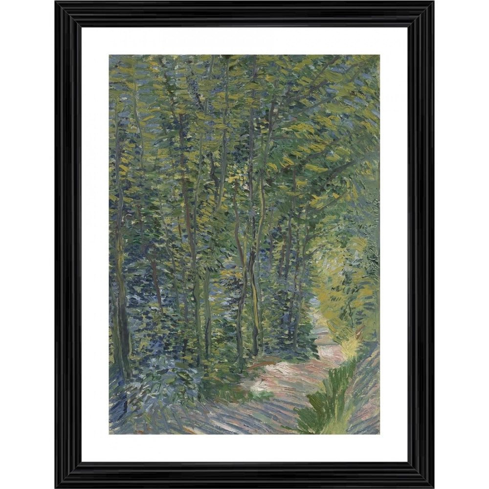Generic Path in the Woods 1887 Painting With Wood Photo Frame (Multicolor) Main image