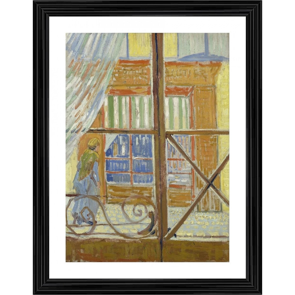 Generic View of a Butchers Shop 1888 Painting With Wood Photo Frame (Multicolor) Main image