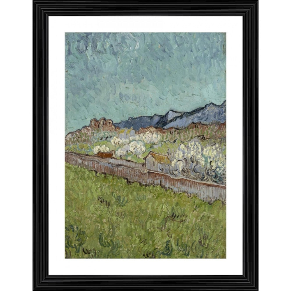 Generic View of the Alpilles 1890 Painting With Wood Photo Frame (Multicolor) Main image