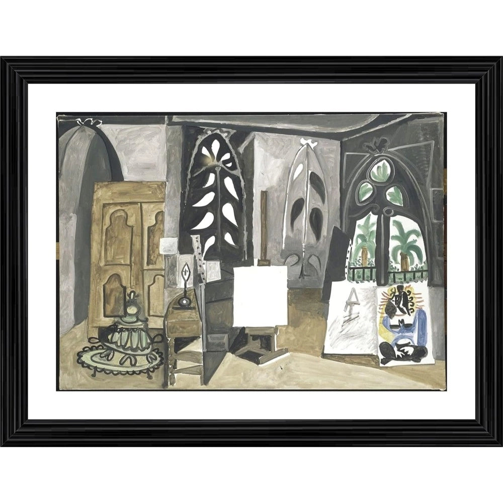 Generic The Studio at La Colifornie 1956 Painting With Wood Photo Frame (Multicolor) Main image