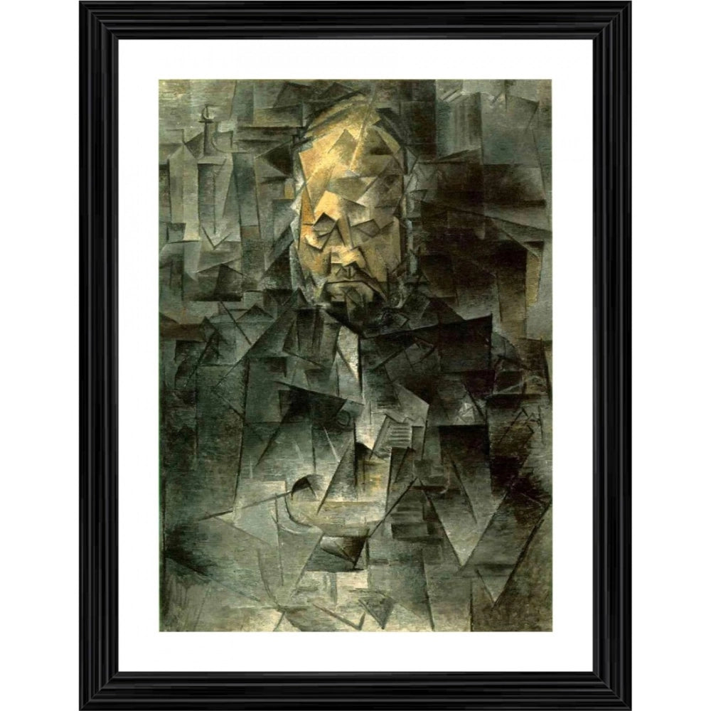 Generic Portrait of Ambroise Vollard 1910 Painting With Wood Photo Frame (Multicolor) Main image