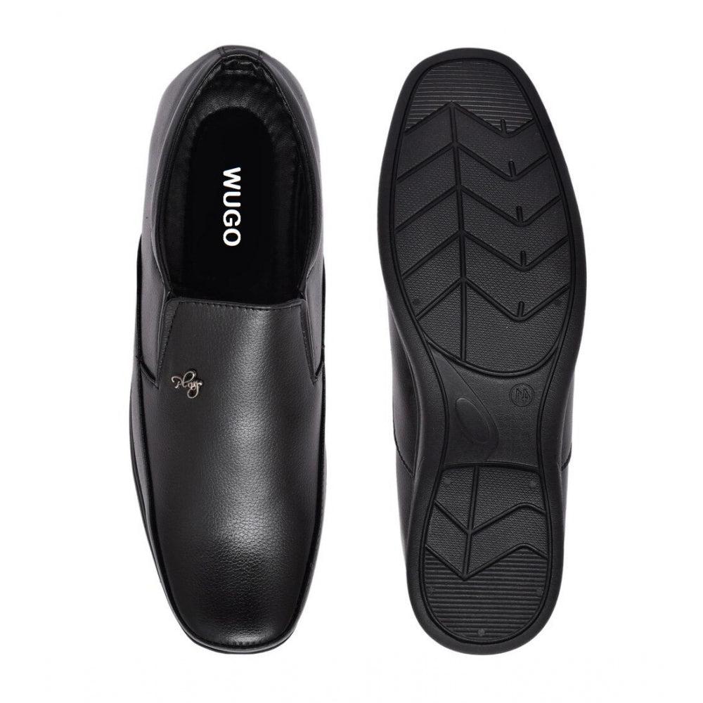 Generic Men's Faux Leather Formal Shoes (Black) Secondary image